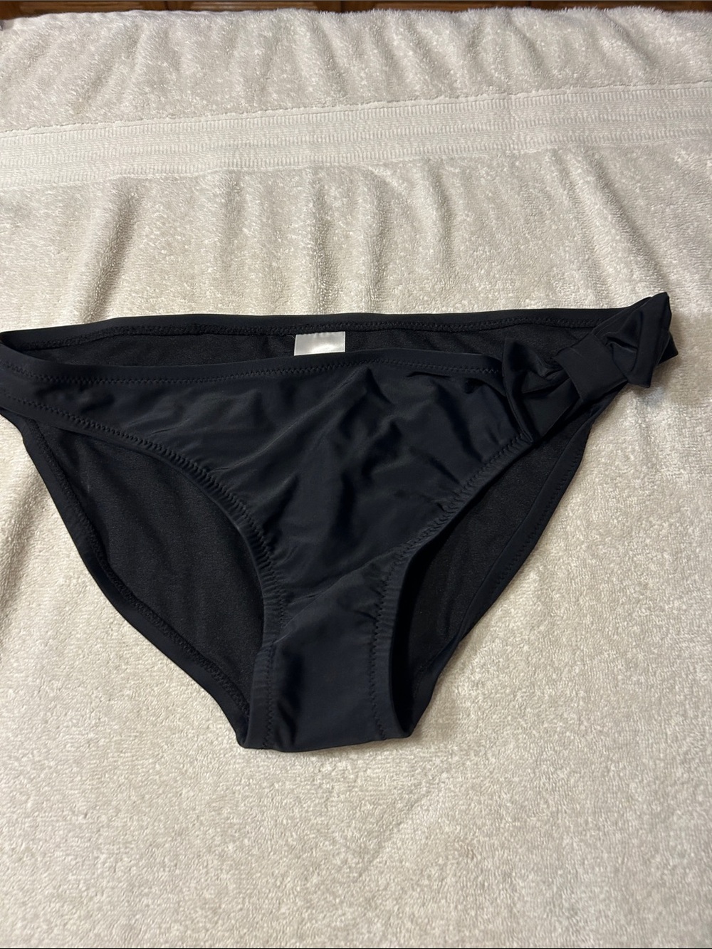 Black Women Swim Bottoms with Side Knot